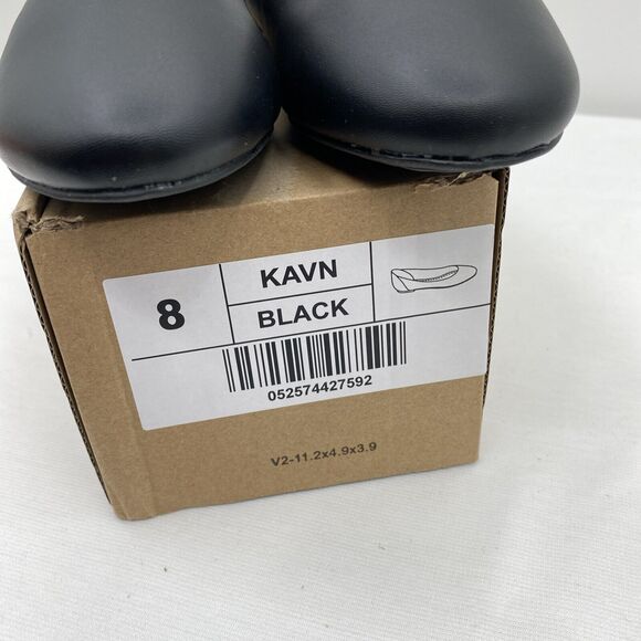 JOURNEE COLLECTION womens slip-on flat Kavn style dress shoe size 8 M Black NEW - Picture 4 of 9